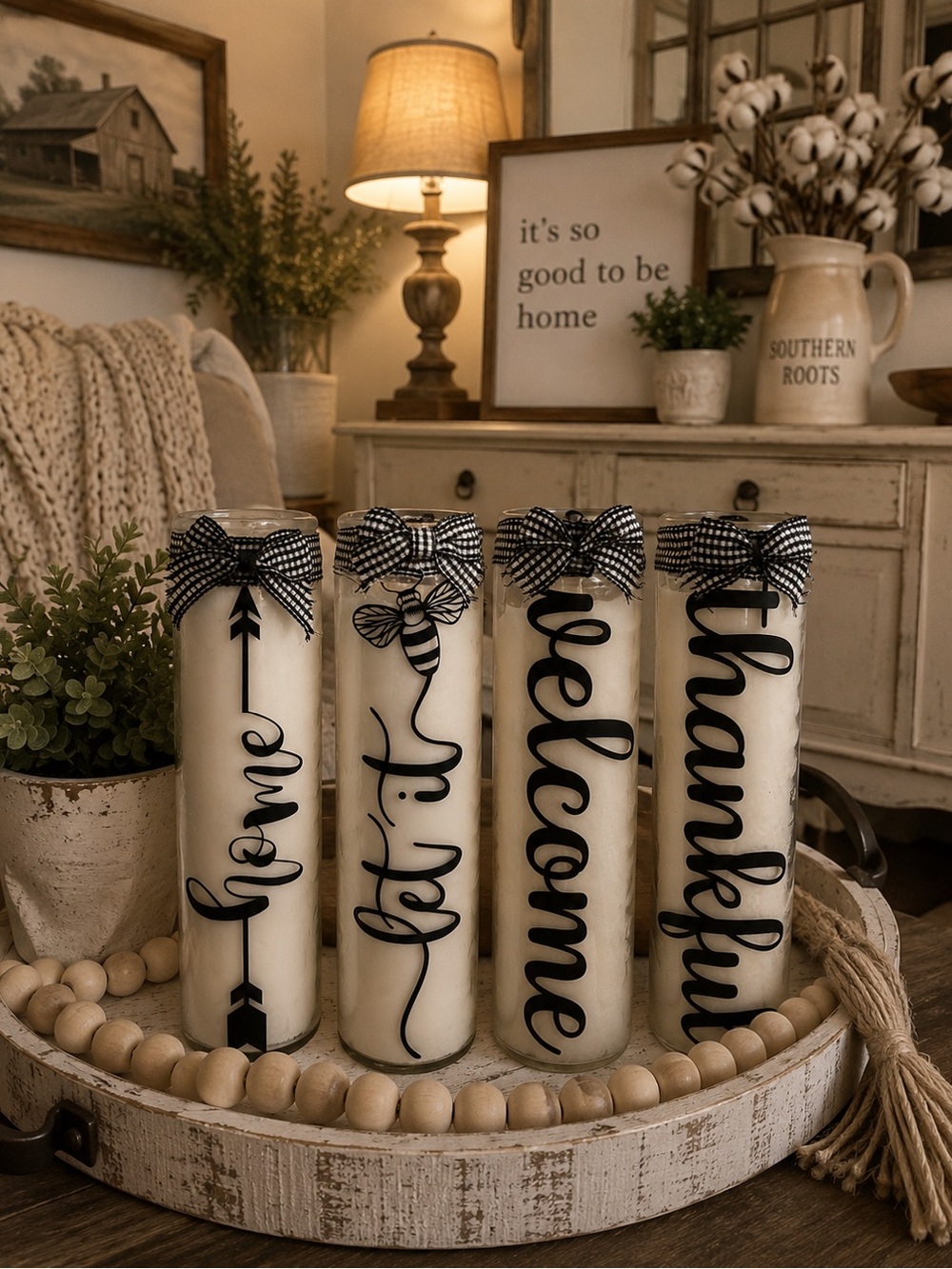 Handmade Vinyl (Unscented) Decorative Candles